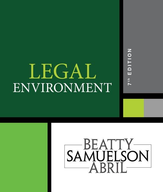 The legal environment today 7th edition test bank login